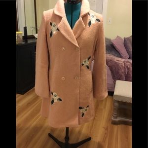 Lauren Conrad Runway Pink Wool Coat